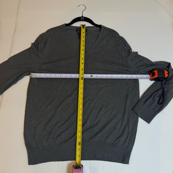 Banana Republic Luxury Blend Silk Cashmere V-Neck Sweater XL - Picture 6 of 6